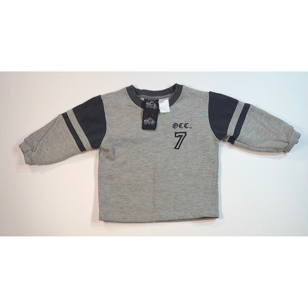Orange County Choppers OCC Toddler Sweatshirt Grey Black Graphic Pullover 2T